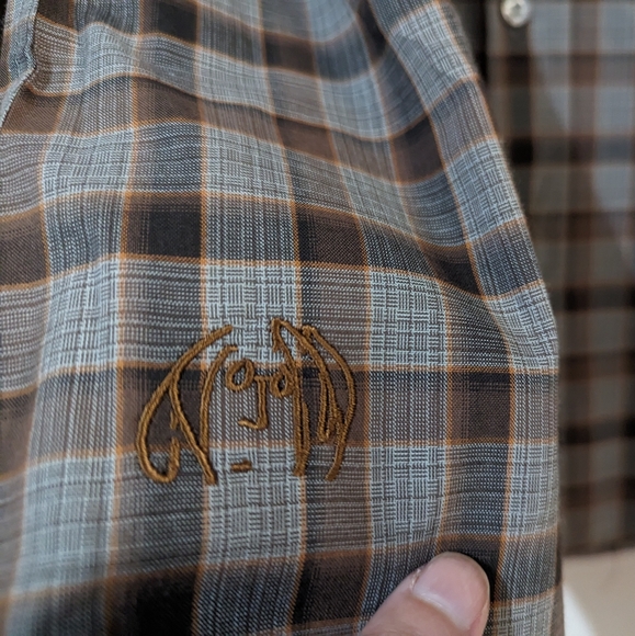 Modern English John Lennon Stretchable Plaid Shirt 2XL NWT - Picture 4 of 11